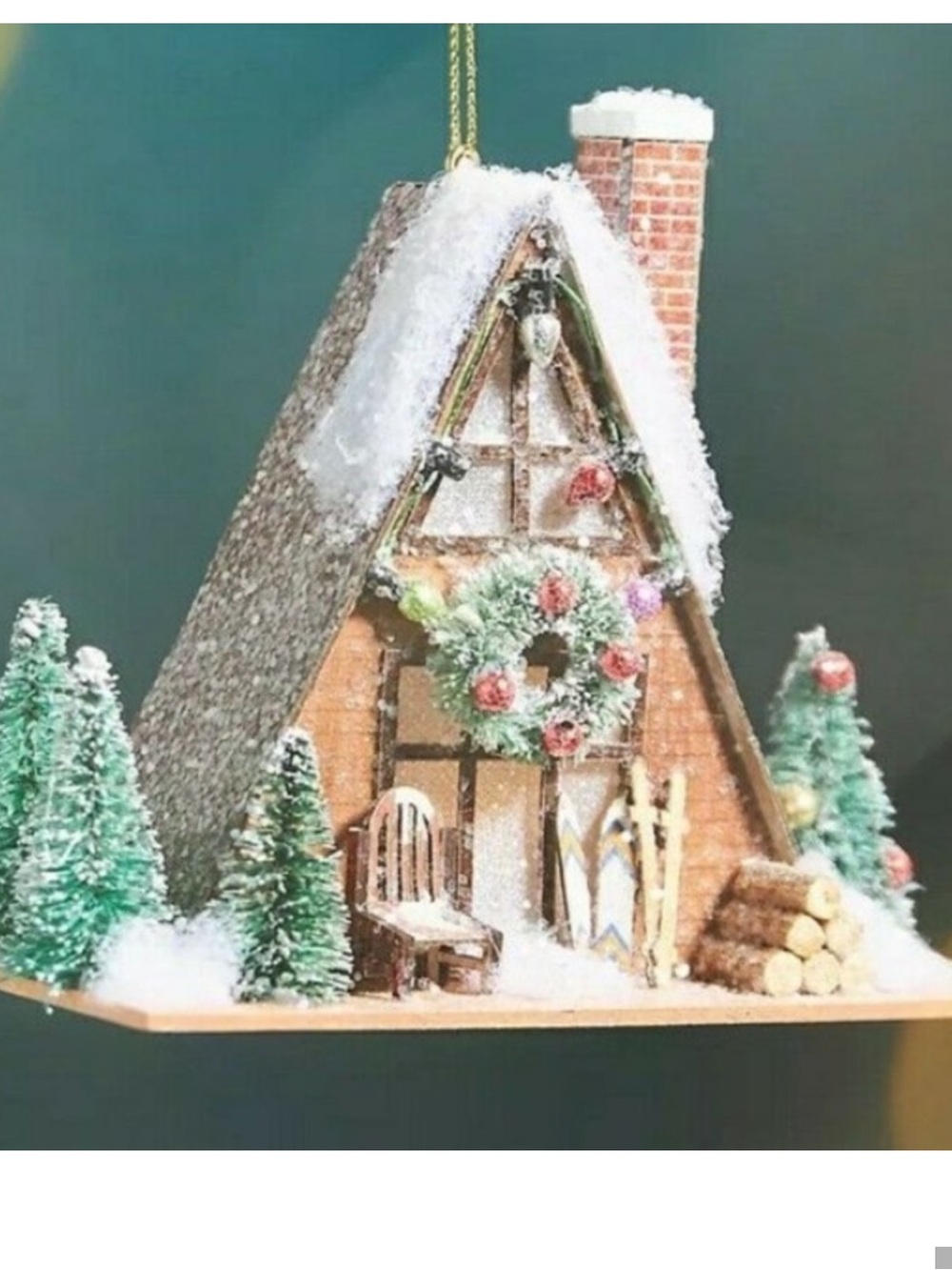 Anthropologie a frame abode house ornament, new!